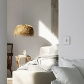 Bridge - 1-ne valge alumiinium raam + veksellüliti antiik pronks nupuga