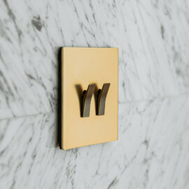 Bridge -1-ne harjatud kuldne messing raam + grupilüliti antiik pronks nupuga